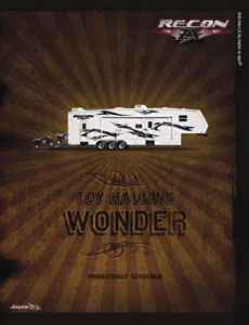 2008 Recon ZX Toy Hauler Fifth Wheels